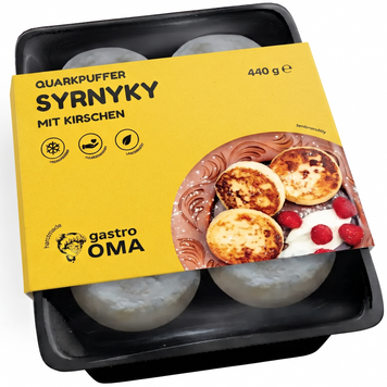 Сирники з вишнею 440 г &ndash; купити Сирники у Мюнхені | Gastro Oma M&uuml;nchen