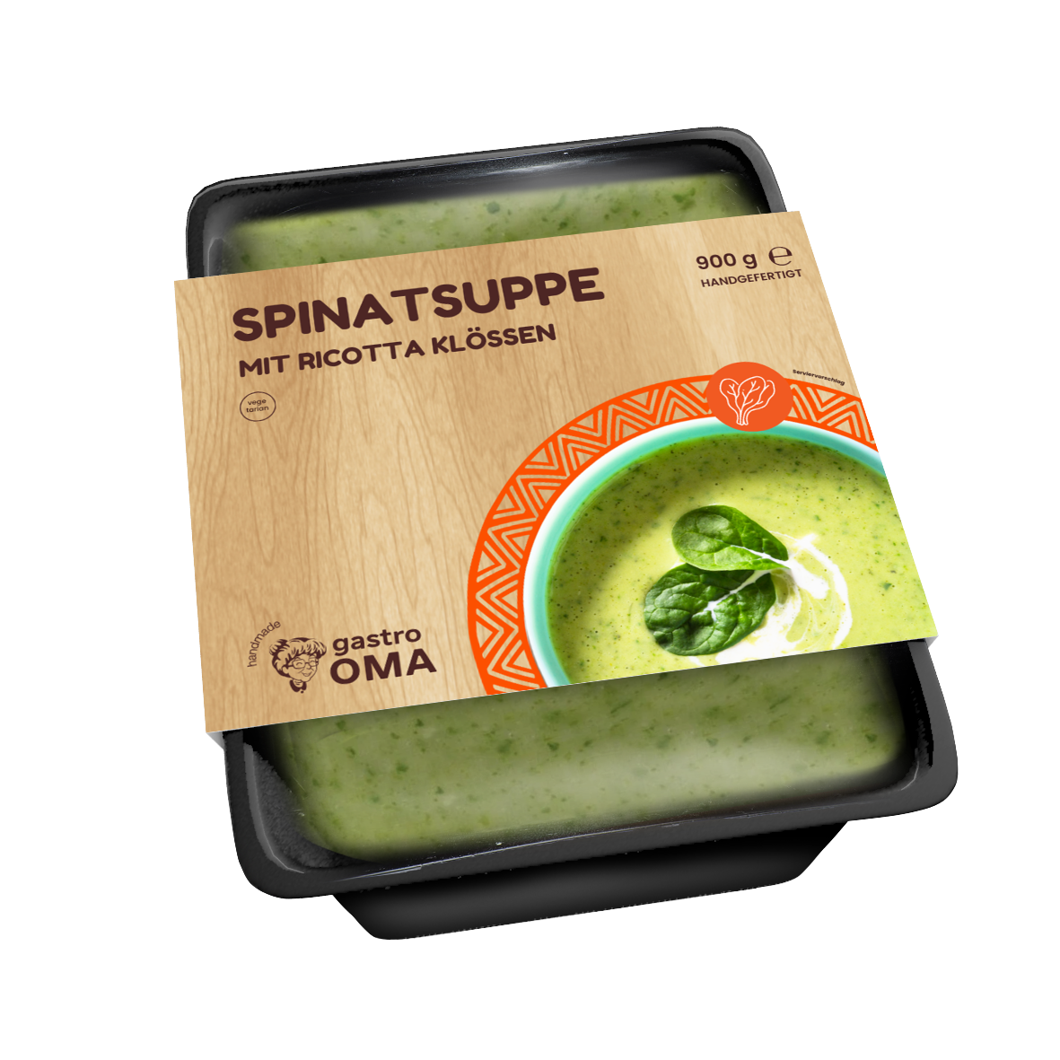 Spinatsuppe mit Ricotta Klößen