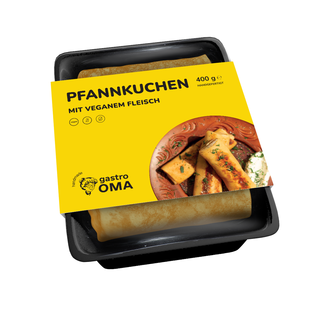 Pfannkuchen VEGAN mit Fleisch